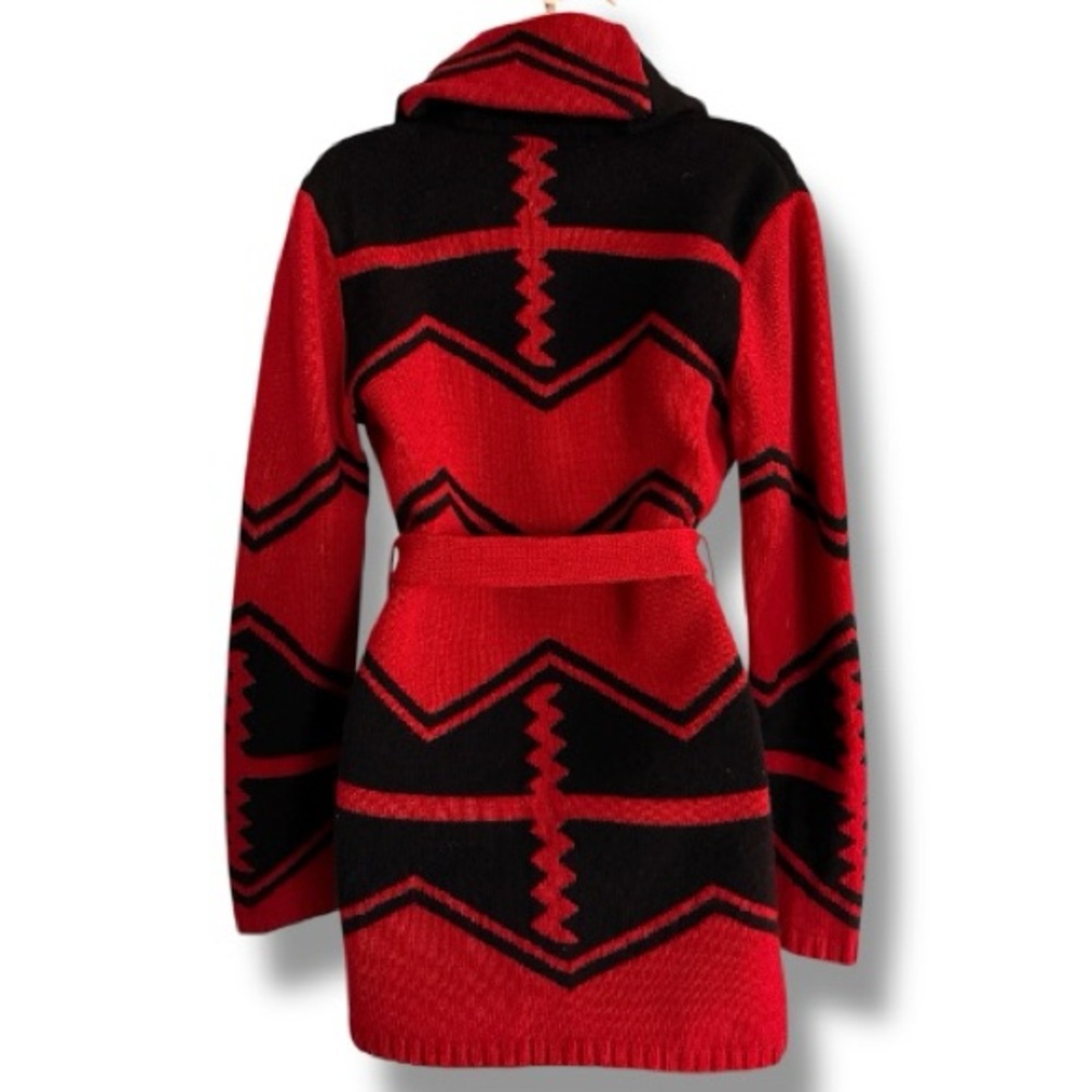 Lauren Ralph Lauren Southwestern Aztec LambsWool Cardigan Sweater Size Small - Picture 5 of 9